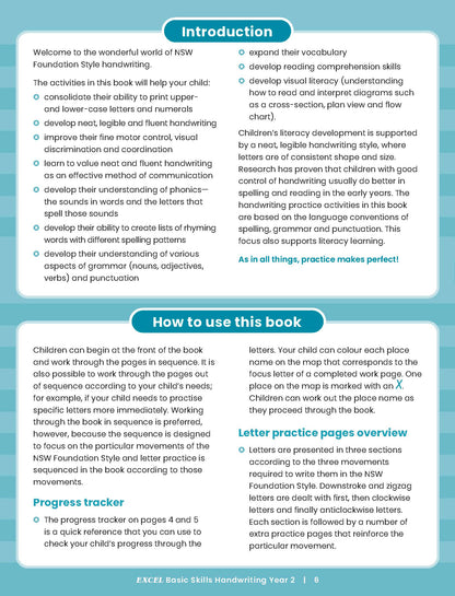 Excel Basic Skills - Handwriting Year 2