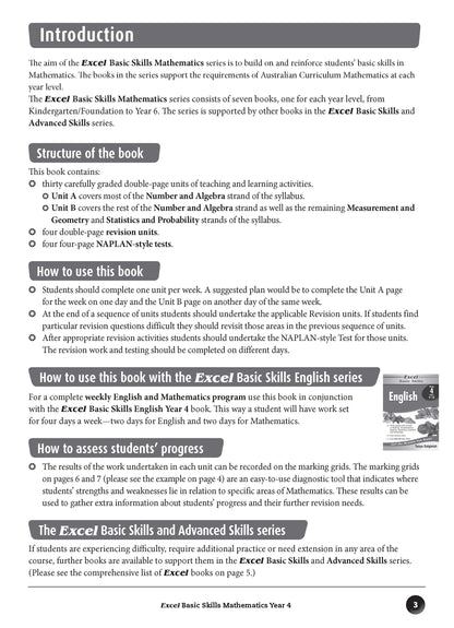 Excel Basic Skills - Mathematics Year 4