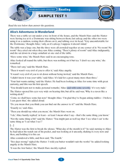 Excel Opportunity Class Test Book Pack Years 3-5