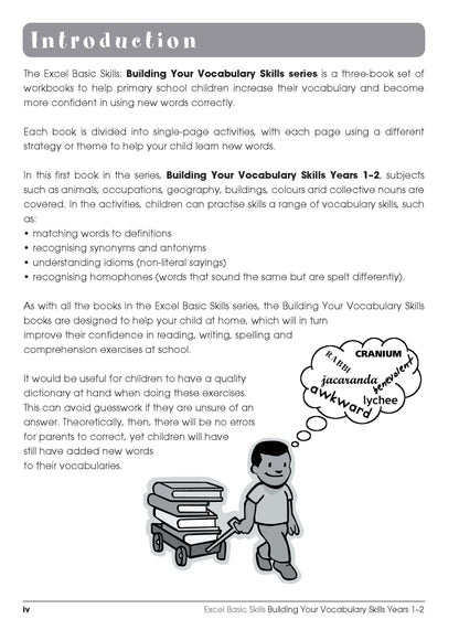 Excel Basic Skills - Building Your Vocabulary Skills Years 1-2