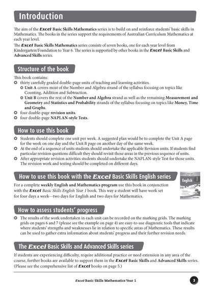 Excel Basic Skills - Mathematics Year 1