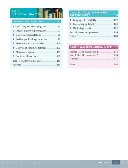 Excel HSC Year 11 Standard Mathematics Study Guide