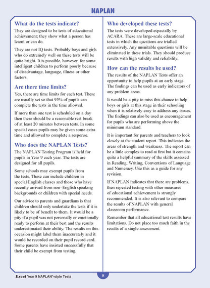 Excel NAPLAN* Book Pack Year 9