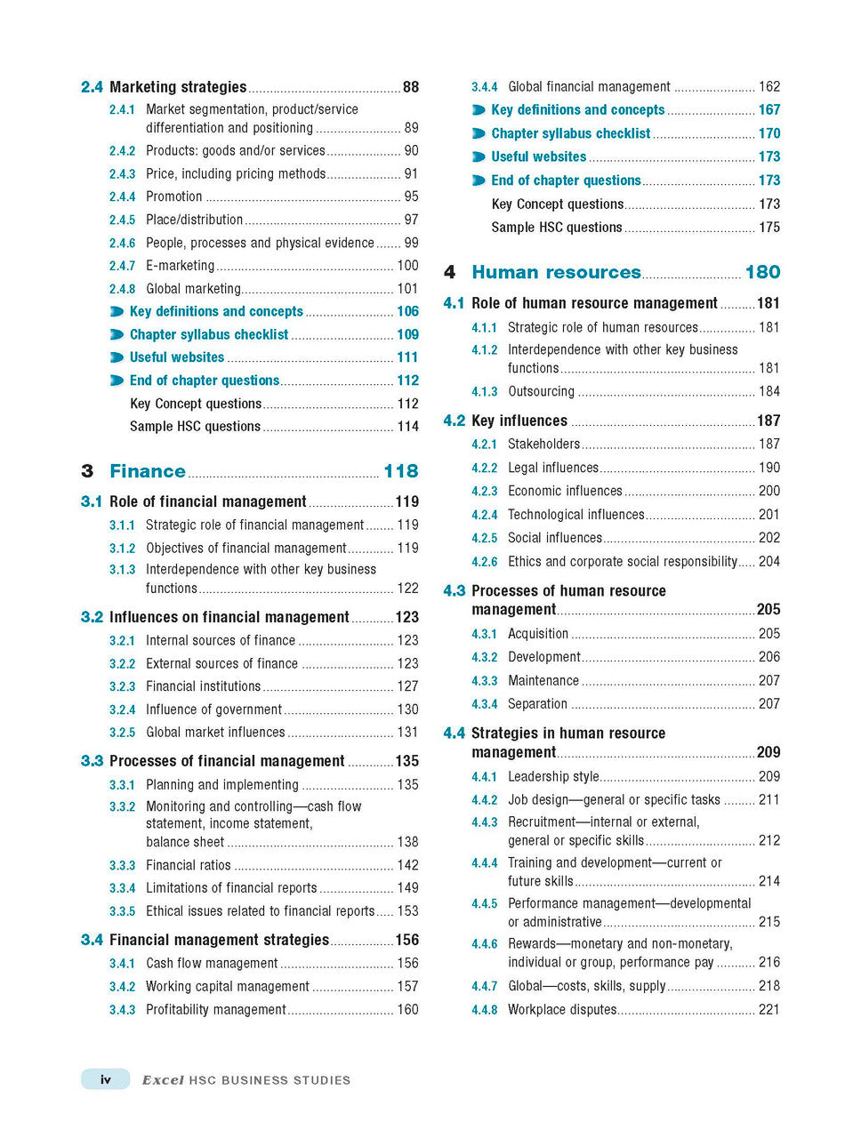 Excel HSC Year 12 Business Studies Study Guide