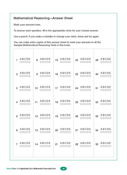 Excel Opportunity Class Test Book Pack Years 3-5