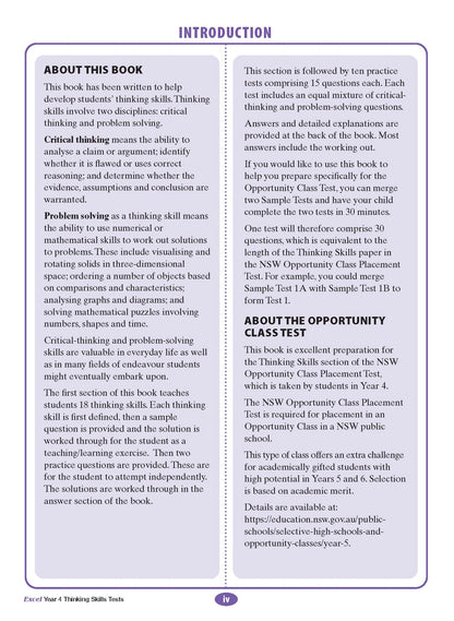 Excel Test Skills - Thinking Skills Tests Year 4