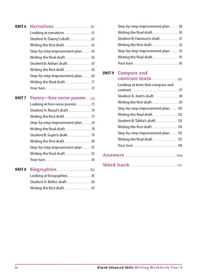 Excel Advanced Skills English Book Pack Year 6