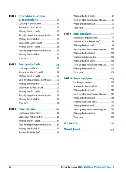 Excel Advanced Skills English Book Pack Year 5