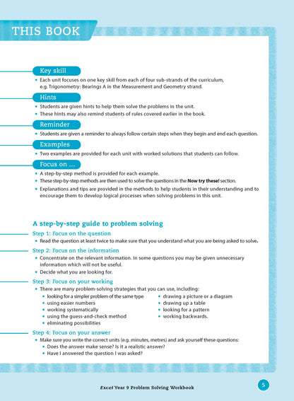 Excel Essential Skills - Problem Solving Workbook Year 9