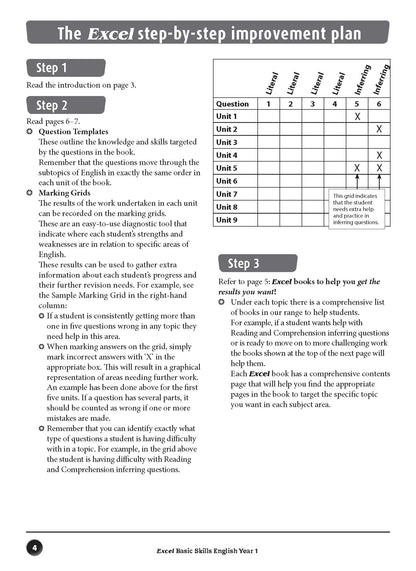 Excel Basic Skills - English Year 1