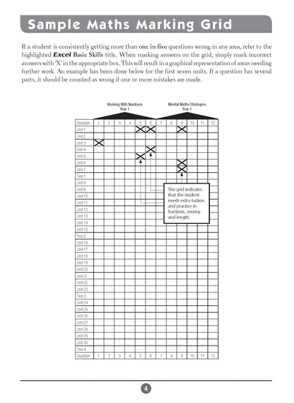 Excel Basic Skills - English and Mathematics Year 1