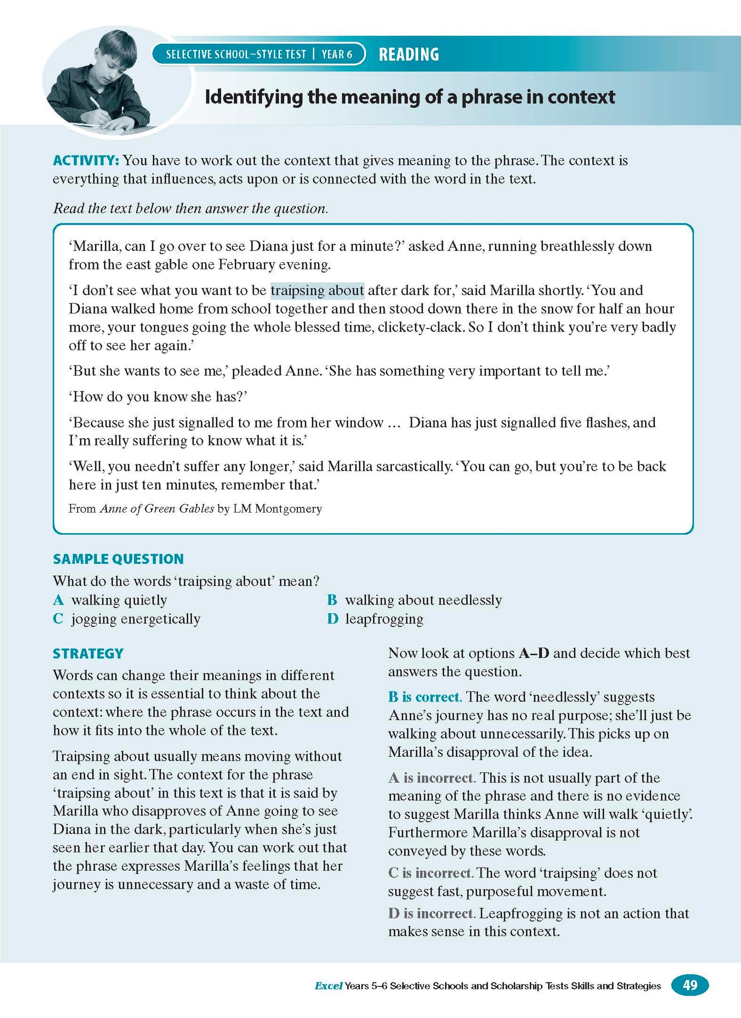 Excel Test Skills - Selective Schools and Scholarship Tests Skills & Strategies Years 5-6