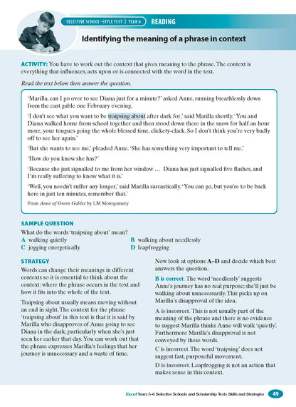 Excel Test Skills - Selective Schools and Scholarship Tests Skills & Strategies Years 5-6