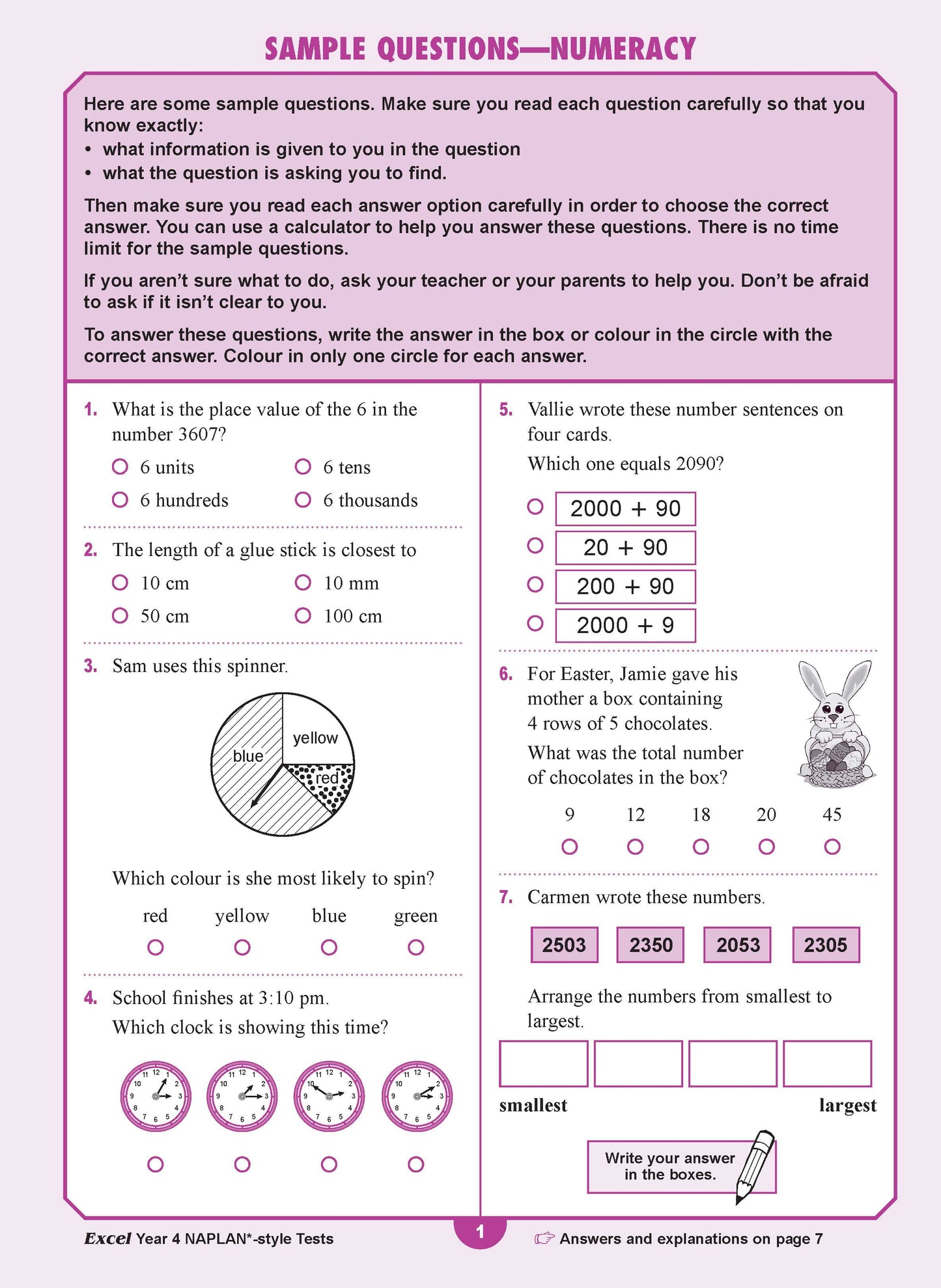 Excel Year 4 NAPLAN*-style Tests