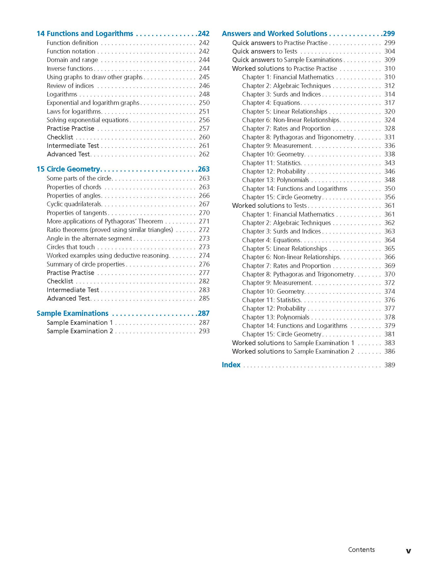 Excel Study Guide - Advanced Mathematics Years 9-10