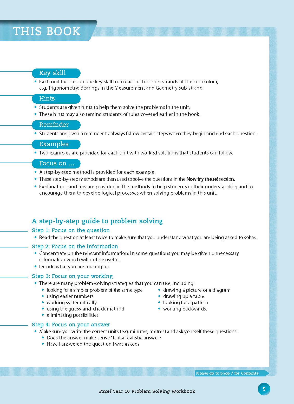 Excel Essential Skills - Problem Solving Workbook Year 10