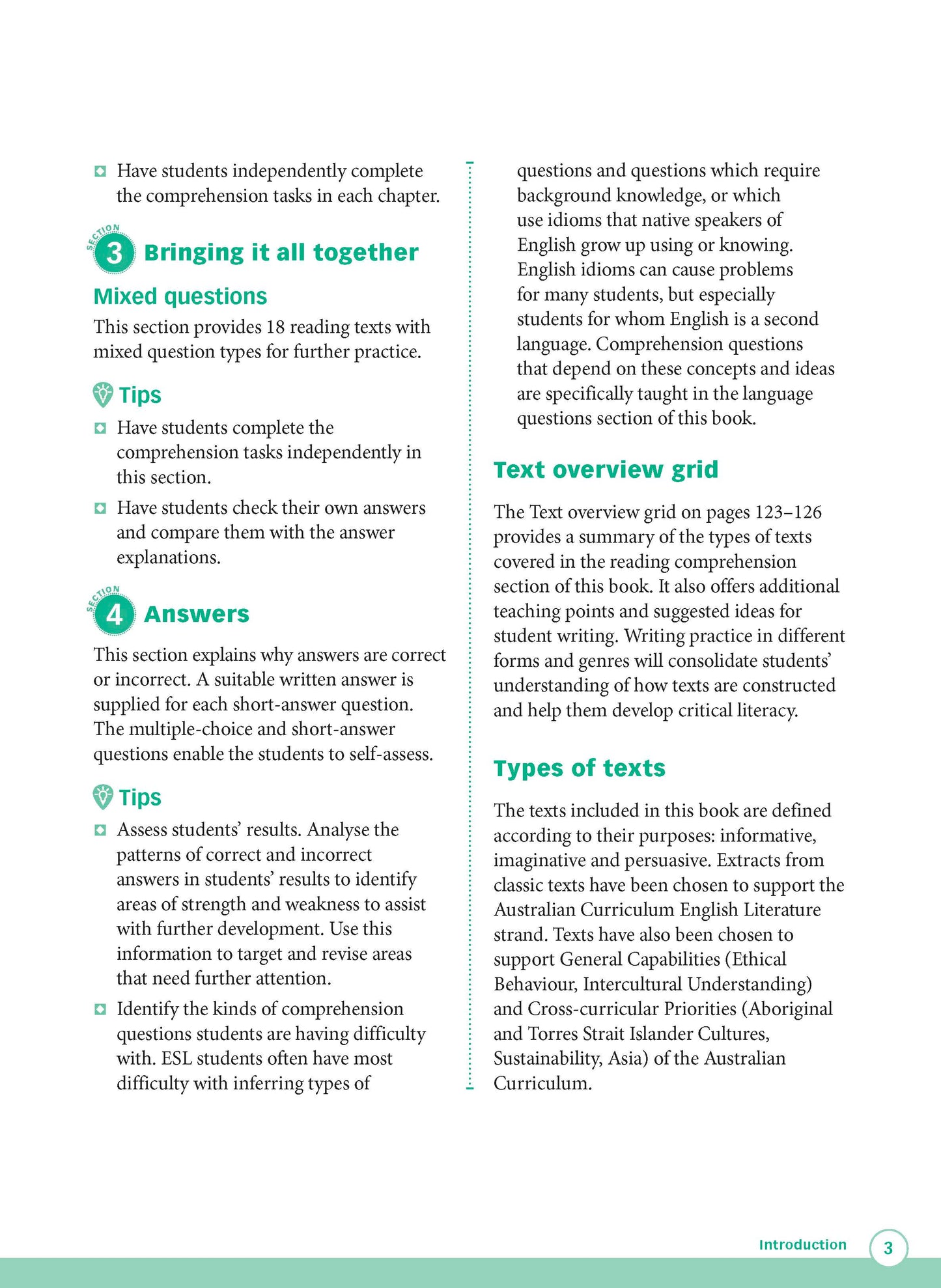 Excel Advanced Skills - Reading and Comprehension Workbook Year 4