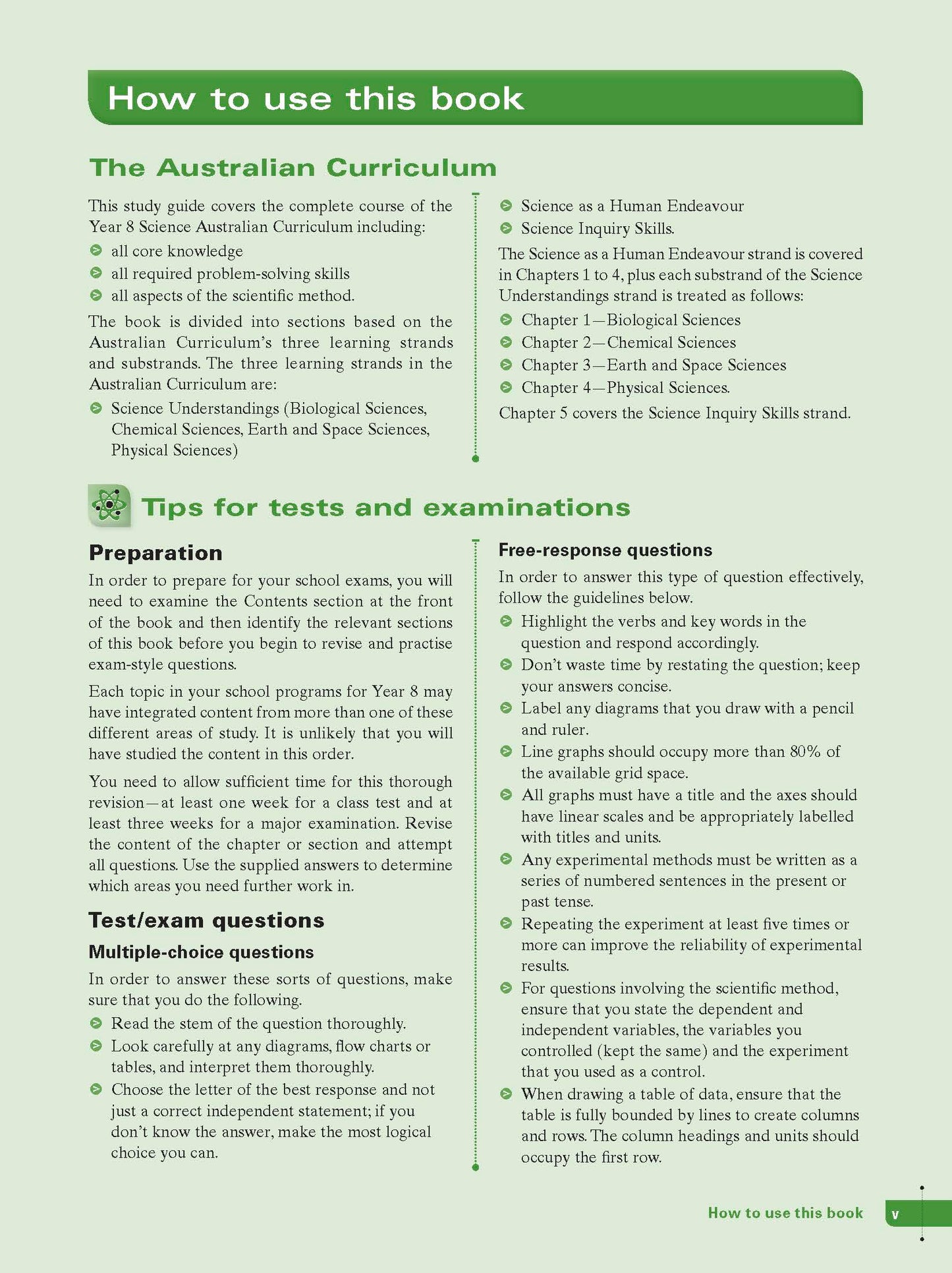 Excel Study Guide - Science Year 8