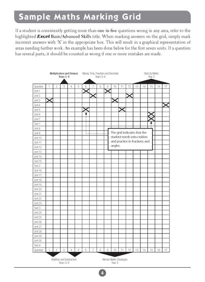 Excel Basic Skills - English and Mathematics Year 3