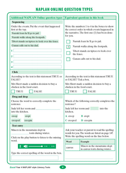 Excel Year 4 NAPLAN*-style Literacy Tests