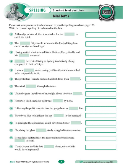 Excel Year 9 NAPLAN*-style Literacy Tests