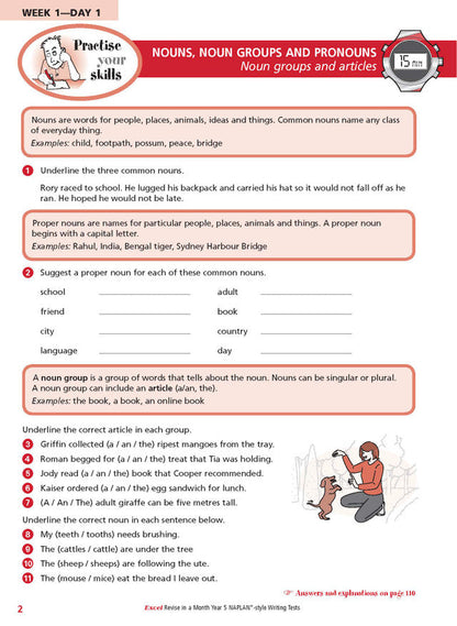 Excel Revise in a Month Year 5 NAPLAN*-style Writing Tests