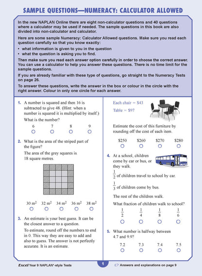 Excel Year 9 NAPLAN*-style Tests