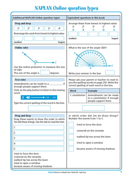 Excel Revise in a Month Year 9 NAPLAN*-style Tests