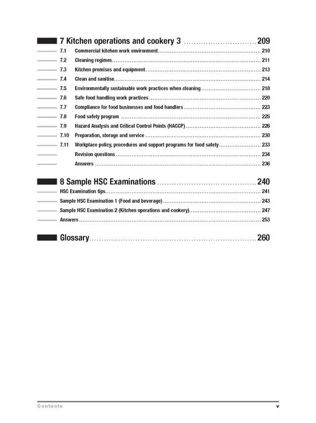 Excel HSC Year 12 Hospitality Study Guide