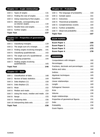 Excel Essential Skills - Mathematics Revision & Exam Workbook Year 8 NE