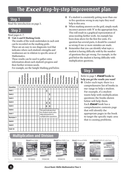 Excel Basic Skills - Mathematics Year 4