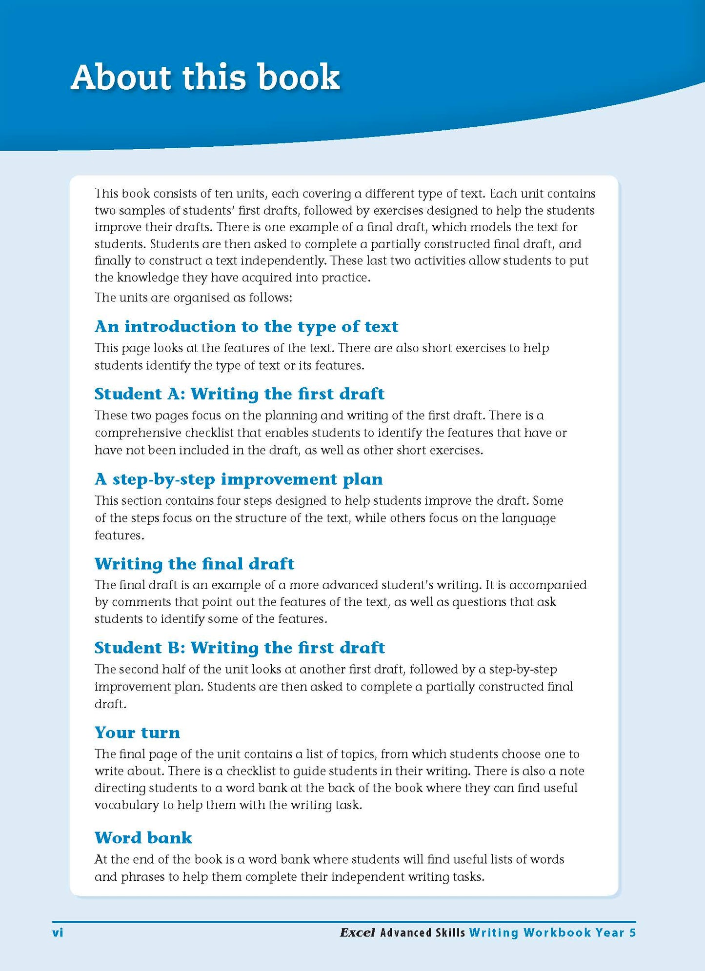 Excel Advanced Skills - Writing Workbook Year 5