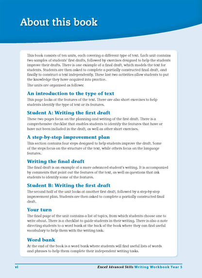 Excel Advanced Skills - Writing Workbook Year 5