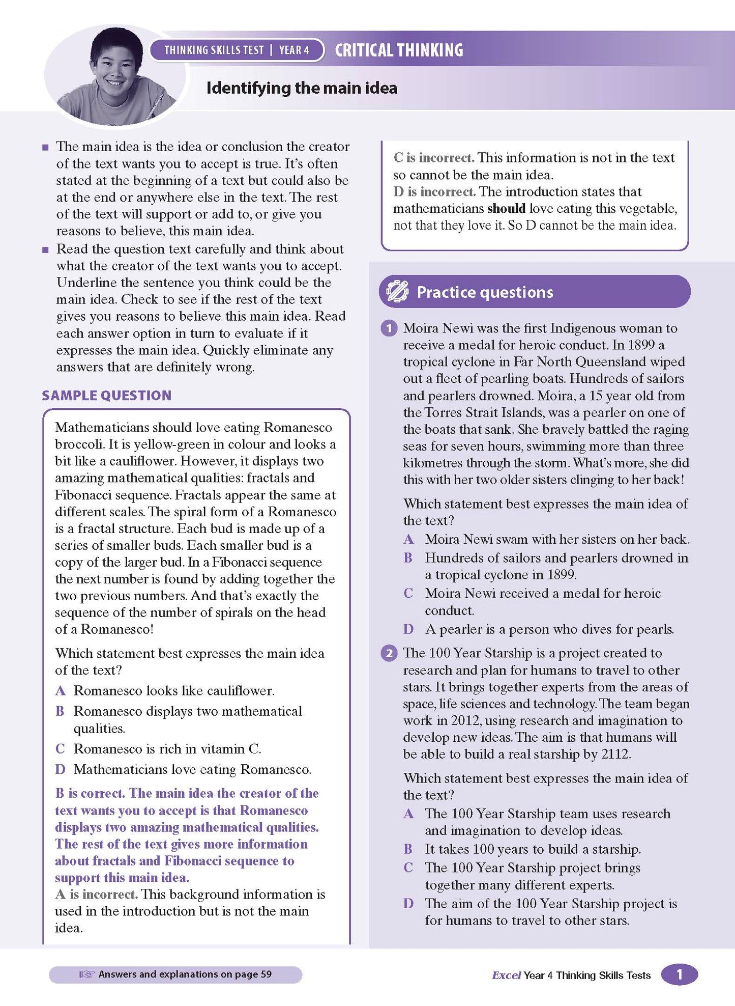 Excel Test Skills - Thinking Skills Tests Year 4