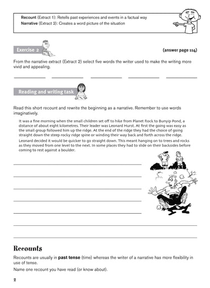 Excel Basic Skills - Creative Writing Workbook Years 5-6
