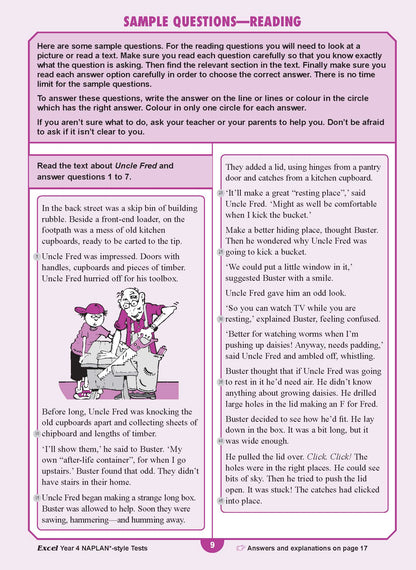 Excel Year 4 NAPLAN*-style Tests