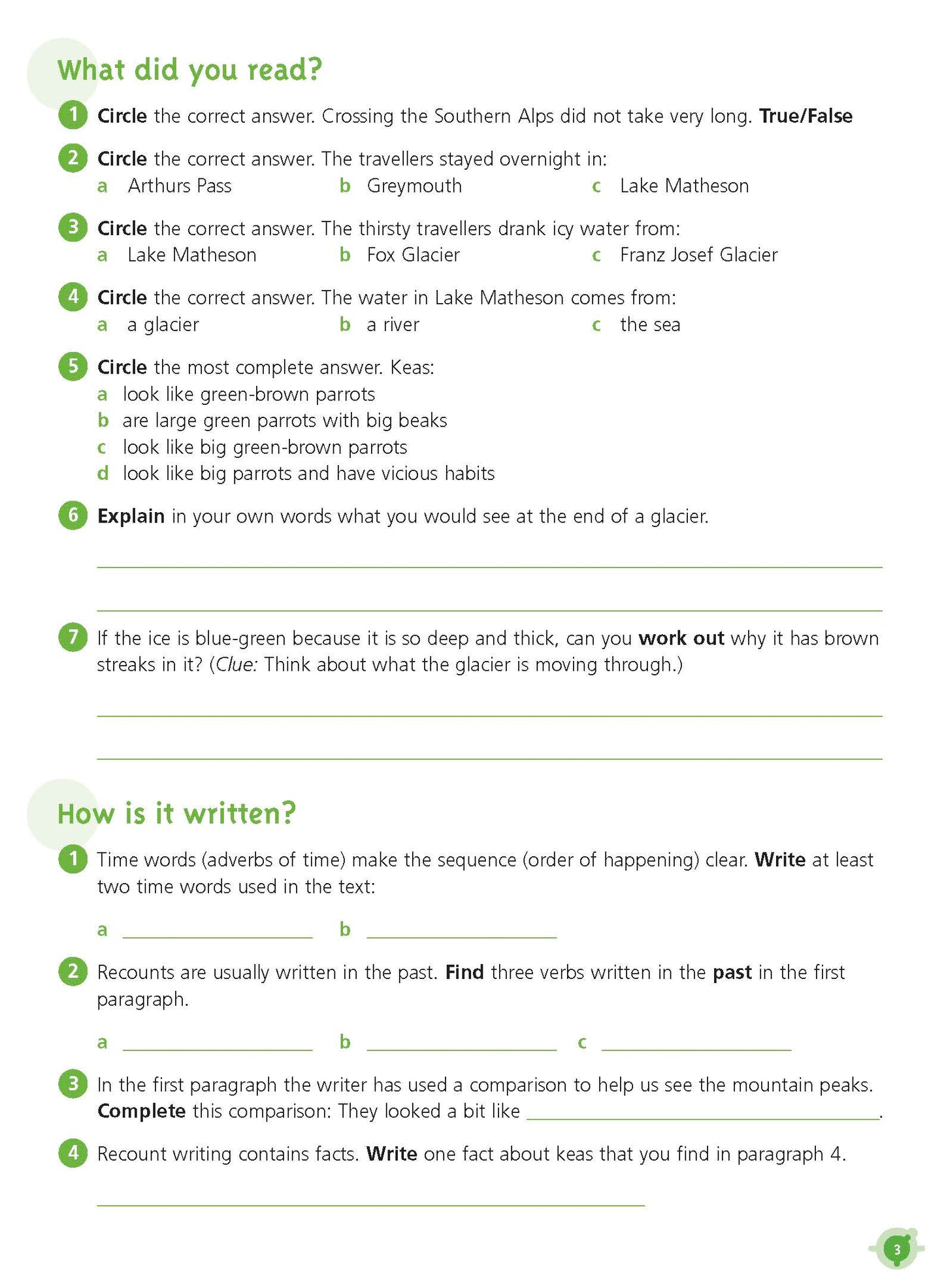 Excel Basic Skills - English Workbook Year 4