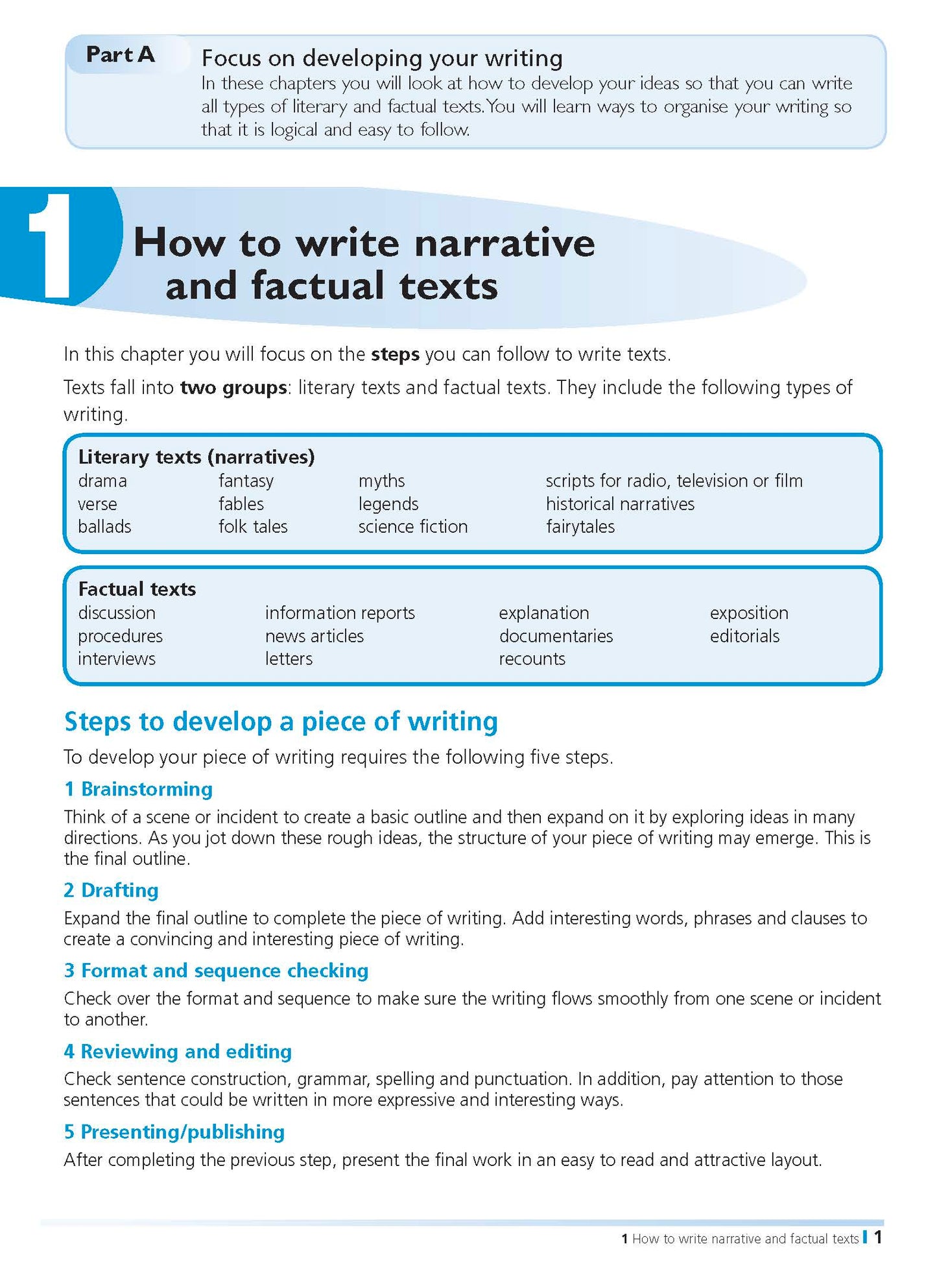 Excel Writer's Handbook - English Years 5-8