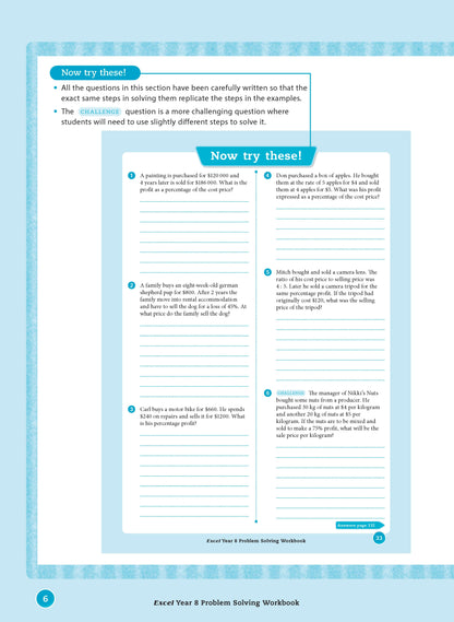 Excel Essential Skills - Problem Solving Workbook Year 8