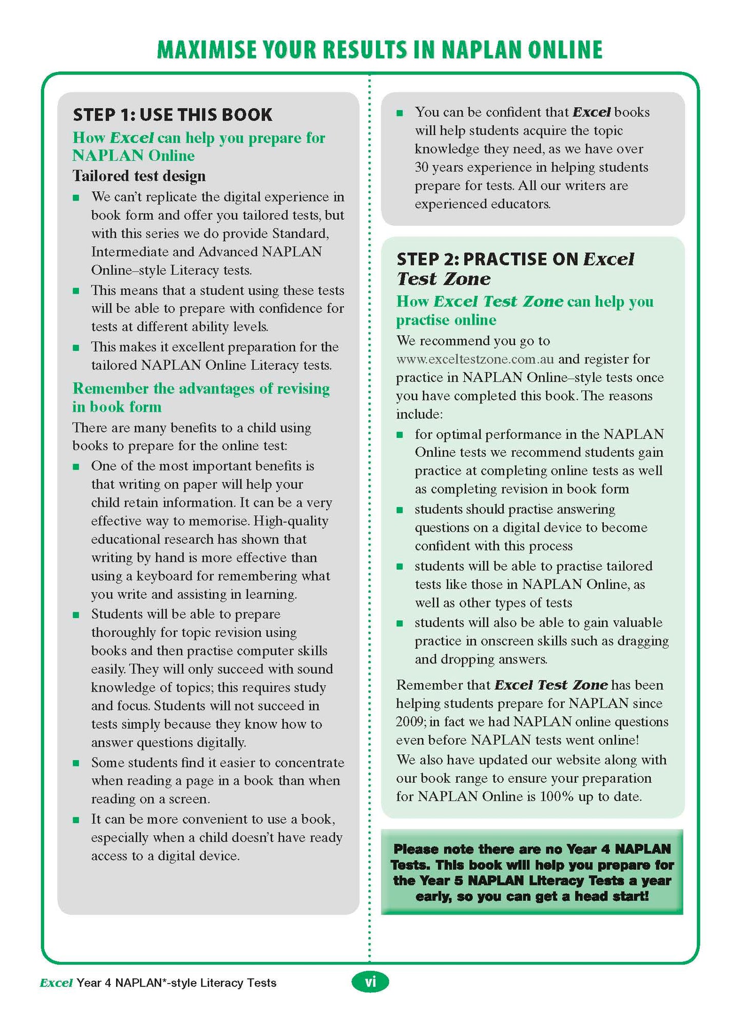 Excel Year 4 NAPLAN*-style Literacy Tests