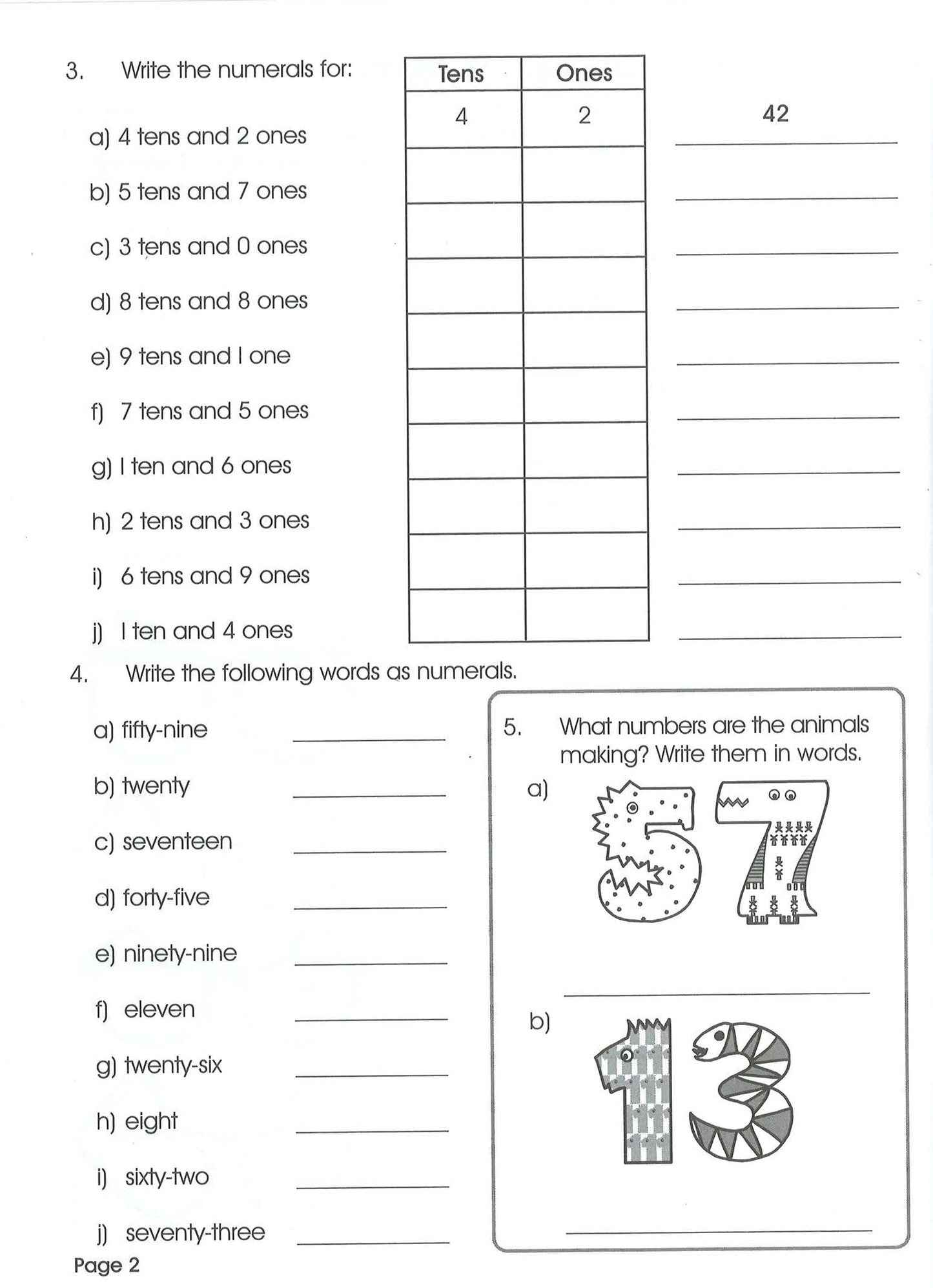 Excel Basic Skills - Working With Numbers Year 2