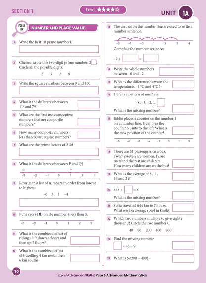 Excel Advanced Skills - Advanced Mathematics Year 6