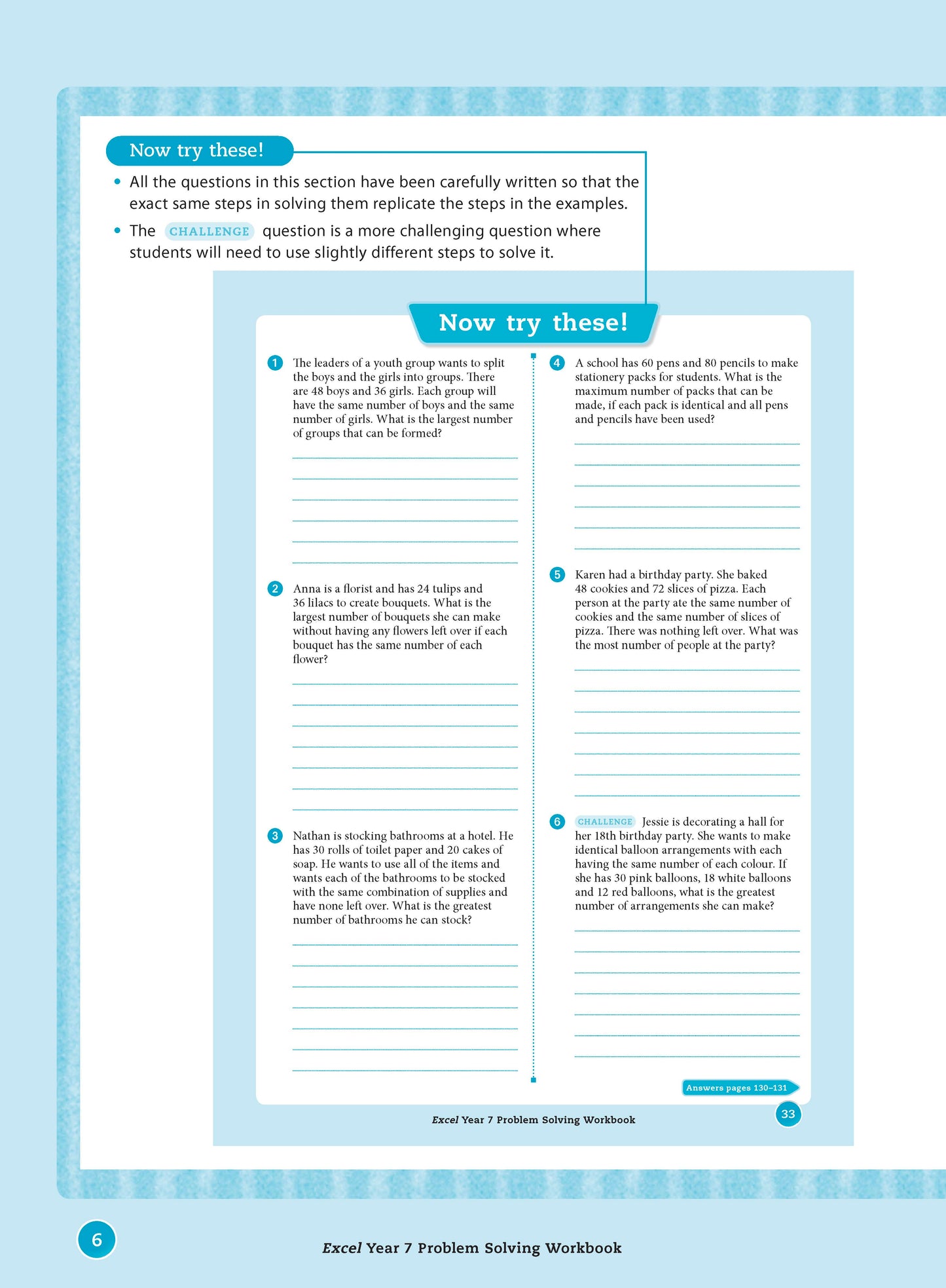 Excel Essential Skills - Problem Solving Workbook Year 7
