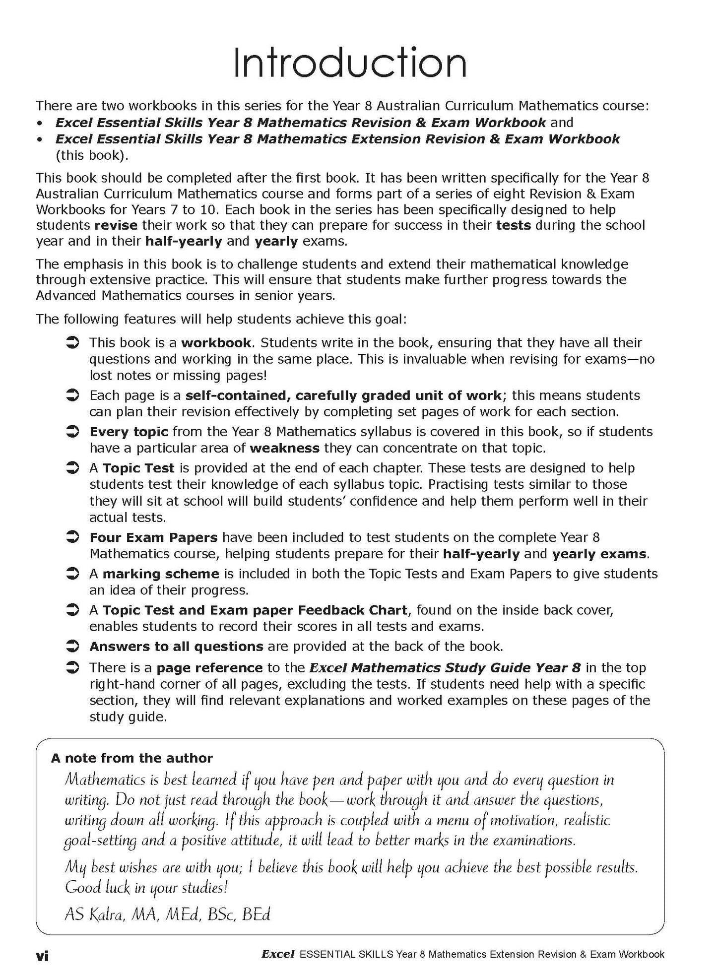 Excel Essential Skills - Mathematics Extension Revision and Exam Workbook Year 8