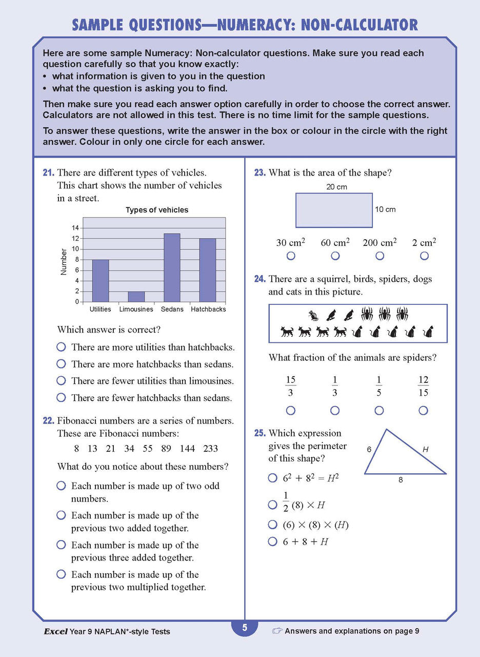 Excel Year 9 NAPLAN*-style Tests