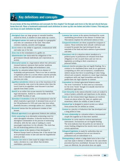 Excel HSC Year 11 Legal Studies Study Guide