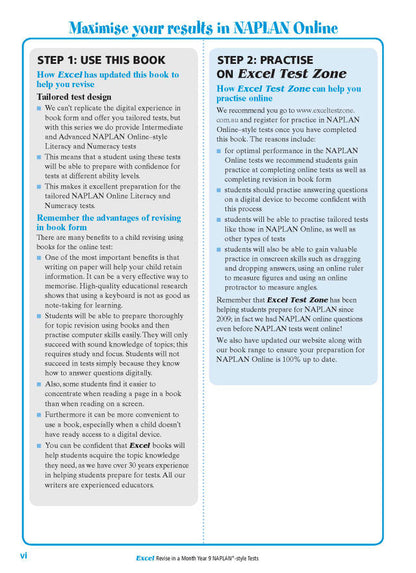 Excel Revise in a Month Year 9 NAPLAN*-style Tests