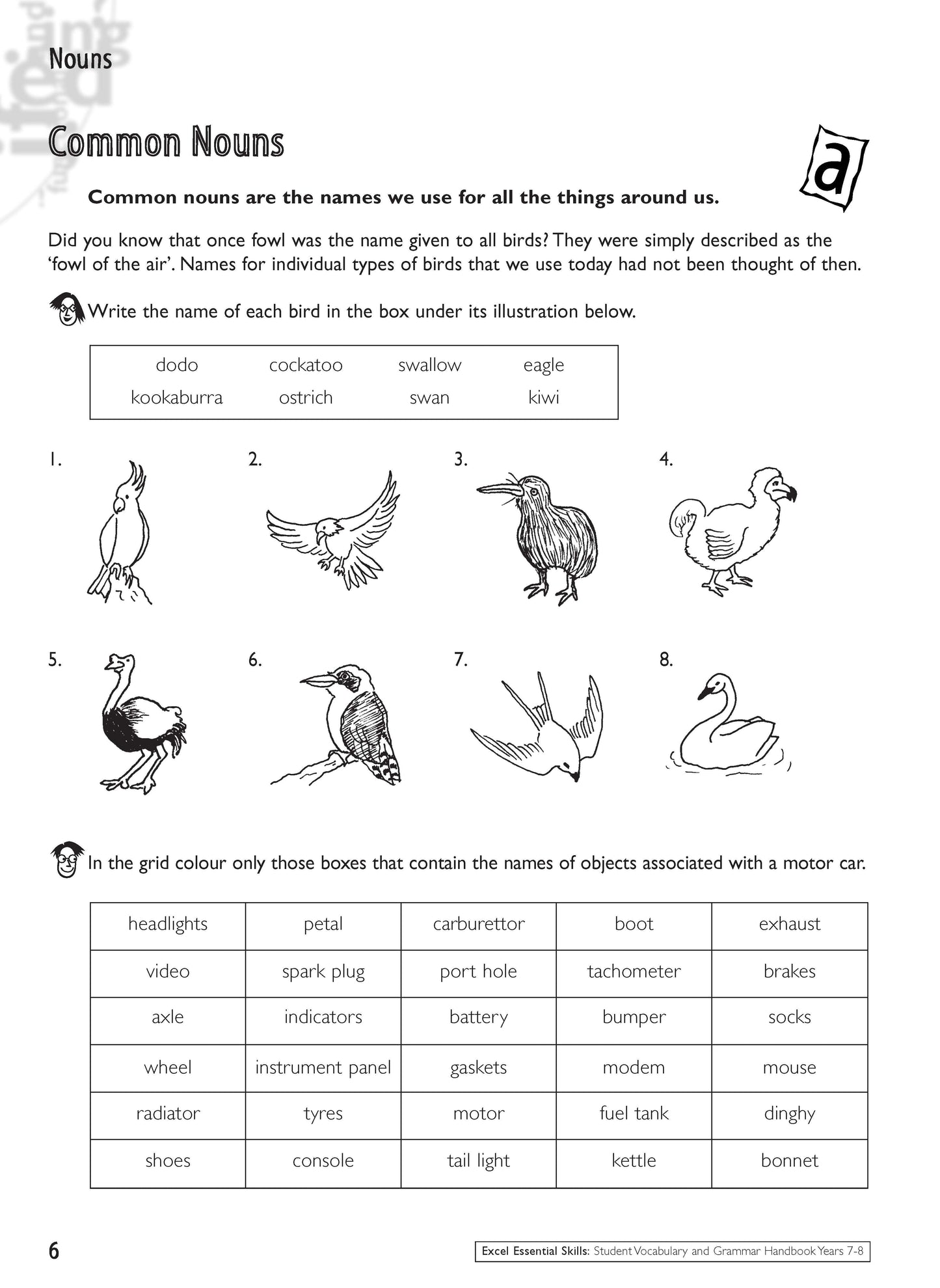 Excel Essential Skills - Student Grammar and Vocabulary Handbook Years 7-8