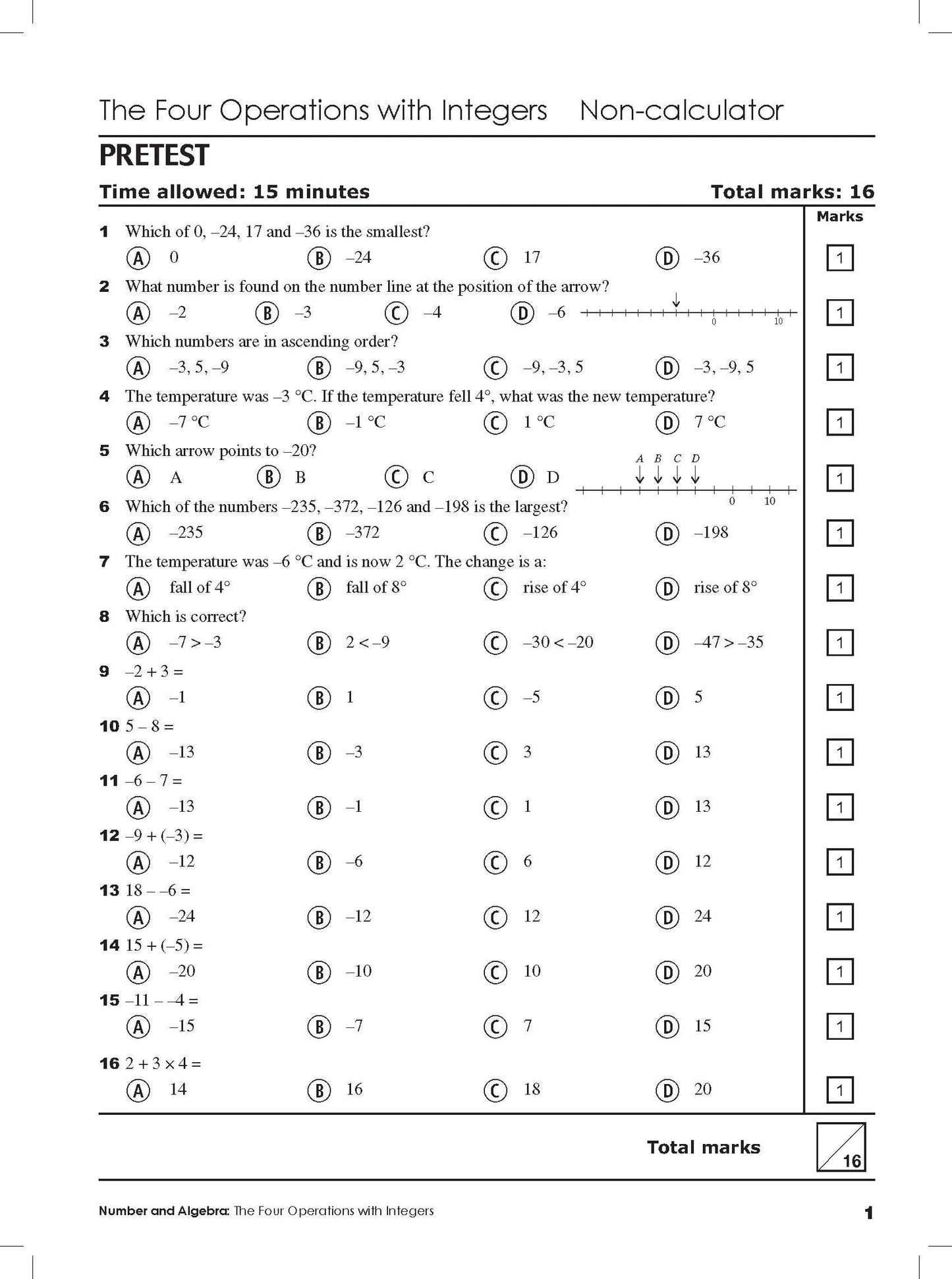 Excel Tests - Mathematics Practice Tests Year 8