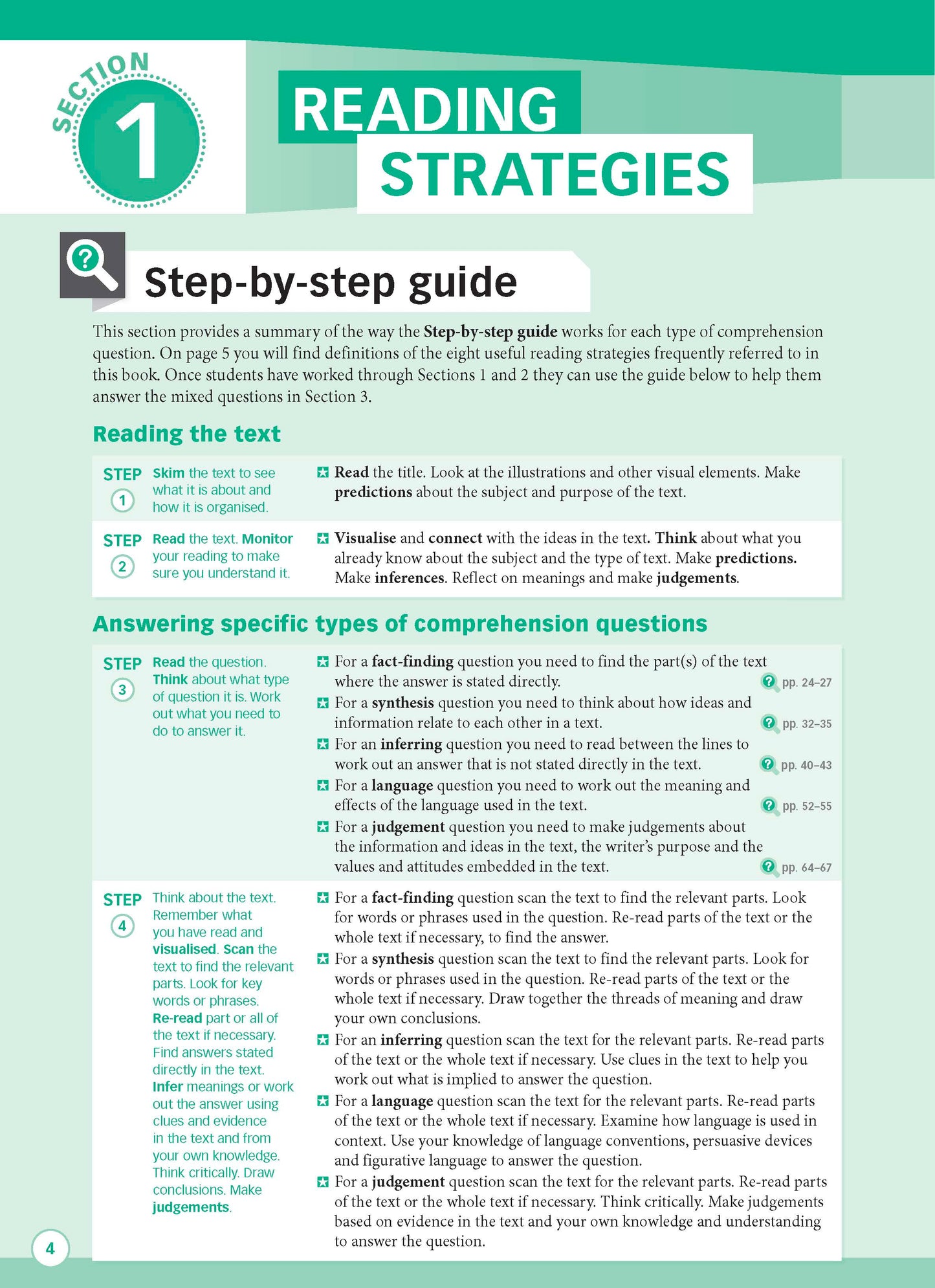 Excel Advanced Skills - Reading and Comprehension Workbook Year 4